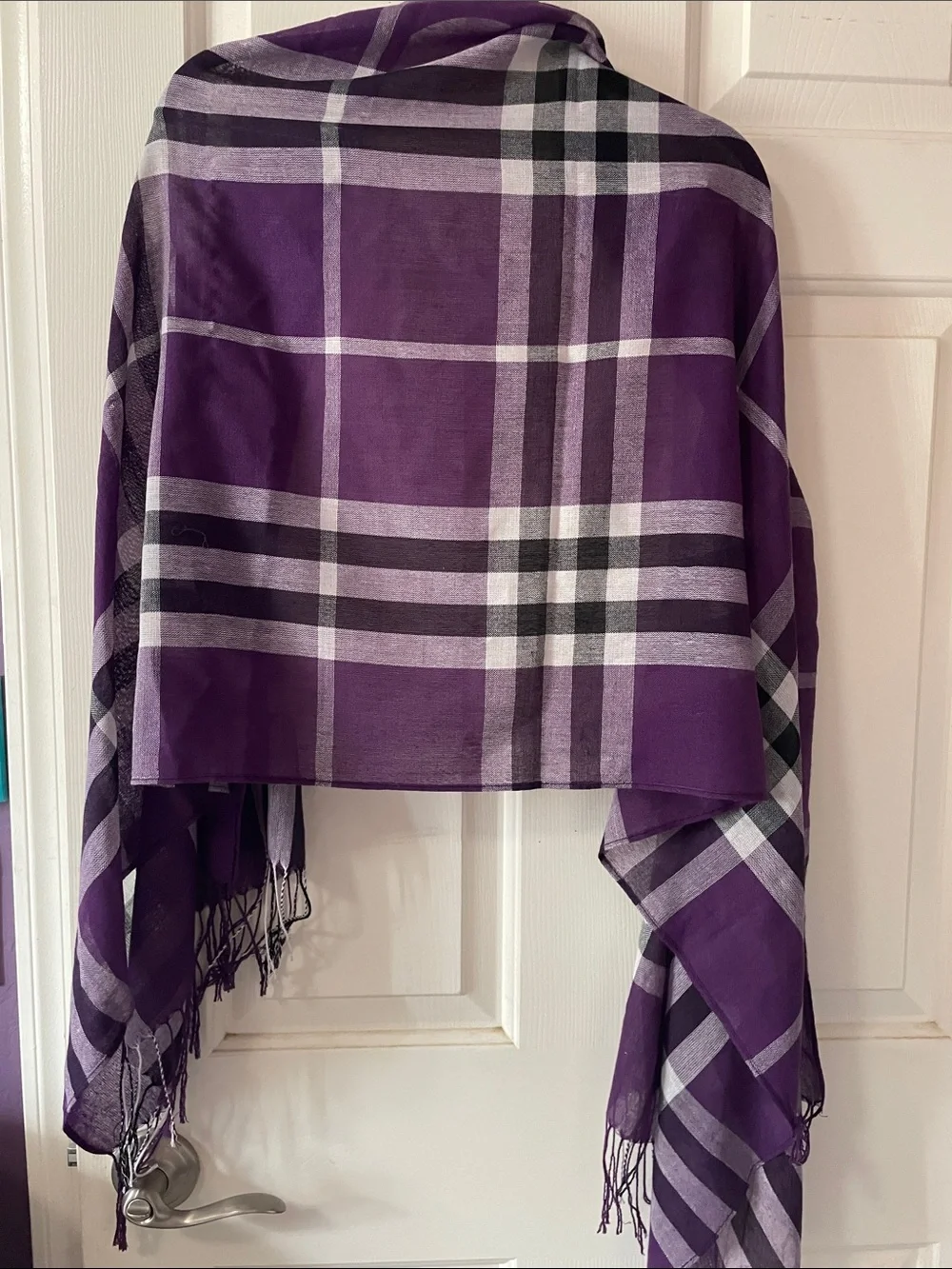 PASHMINA PLAID WRAP